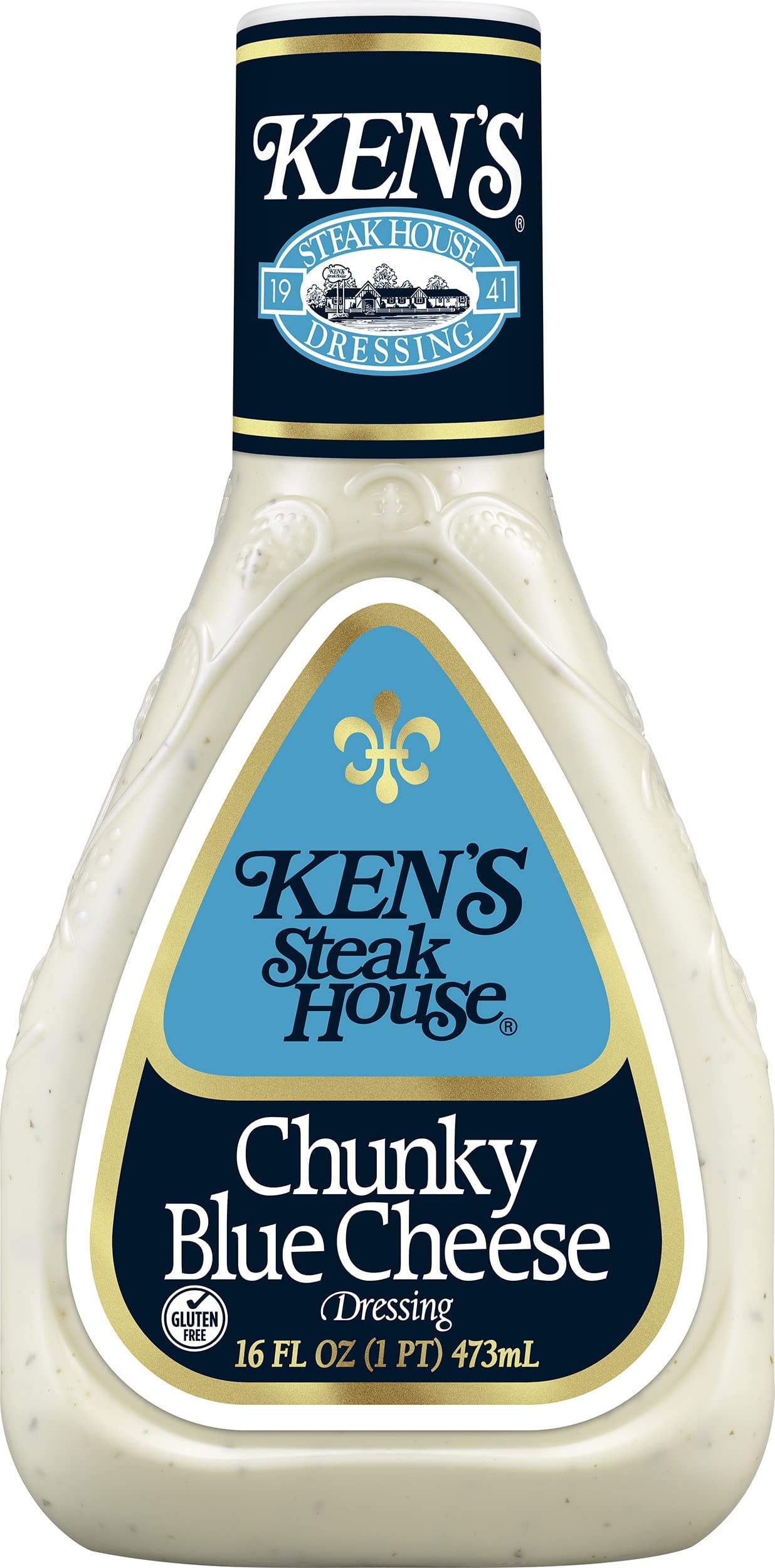 Ken's Foods Chunky Blue Cheese Dressing, 16 oz
