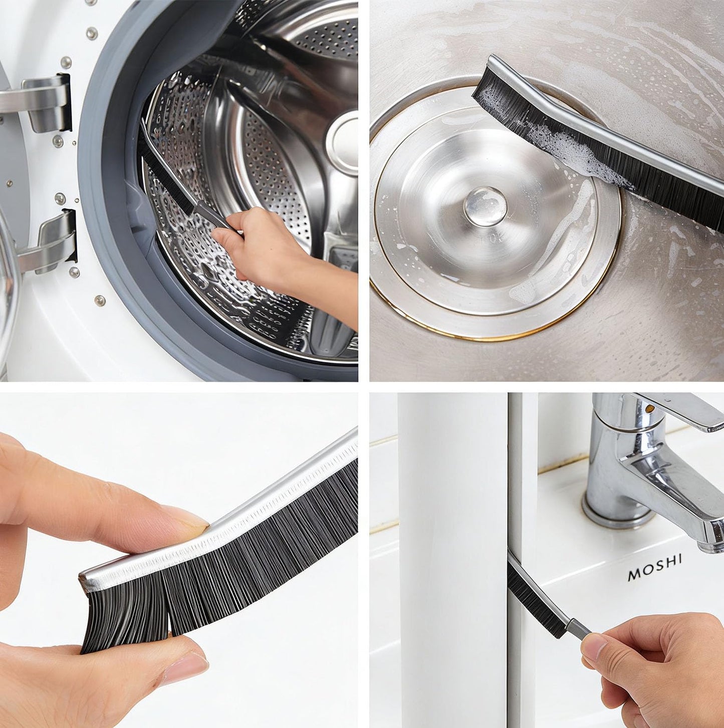 Fanbay 5Pcs Dryer Vent Cleaner Kit Dryer lint Brush Dryer Cleaning Brush Vent Cleaner, Drain Snake, pet Hair Remover Tool for Laundry Drains (30inch)