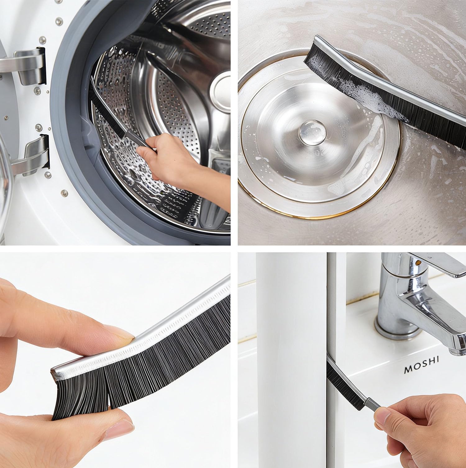 Fanbay 5Pcs Dryer Vent Cleaner Kit Dryer lint Brush Dryer Cleaning Brush Vent Cleaner, Drain Snake, pet Hair Remover Tool for Laundry Drains (30inch)
