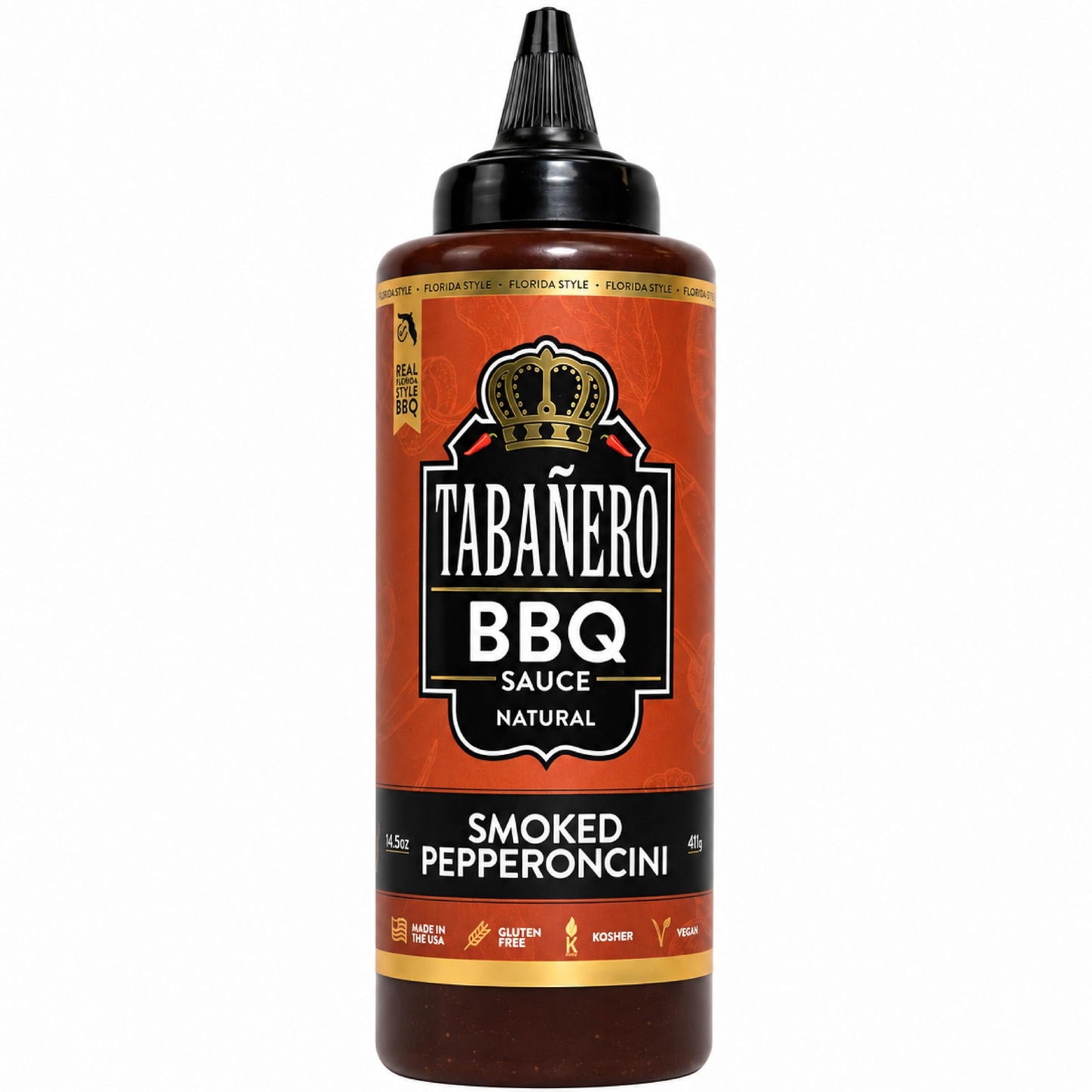 Tabañero Smoked Pepperoncini BBQ Sauce, Grilled Meats, Born, Bottle, 14.5oz