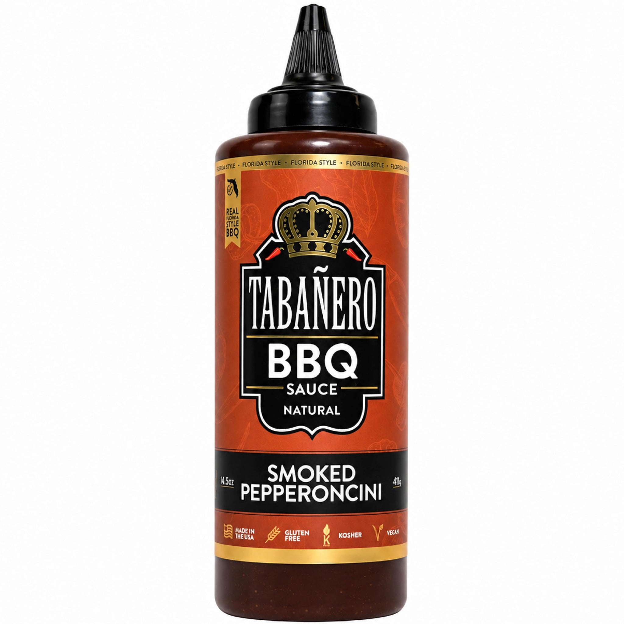 Tabañero Smoked Pepperoncini BBQ Sauce, Grilled Meats, Born, Bottle, 14.5oz