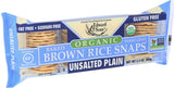 Edward & Sons Organic Brown Rice Snaps Crackers, Unsalted, 3.5 Oz