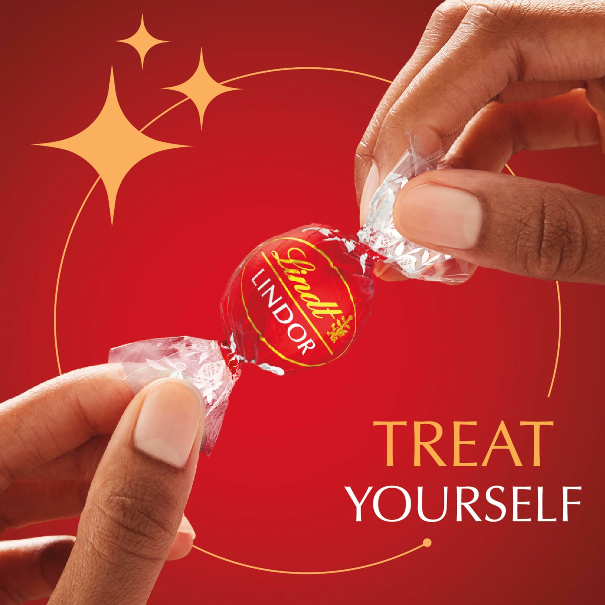Lindt LINDOR Milk Chocolate Candy Truffles, Milk Chocolate with Melting Truffle Center, 15.2 oz. Bag