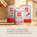 Illy Coffee K Cups - Pods For Keurig Machines - Classico Decaf Roast - Notes of Caramel - Mild, Flavorful & Balanced Flavor - No Preservatives - 10