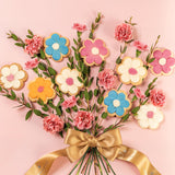 Cookie Gift Basket, Shortbread Flower Cookies Box, Gift Idea for Mothers Day, Holiday Present for Men, Women, Children, Bonnie and Pop