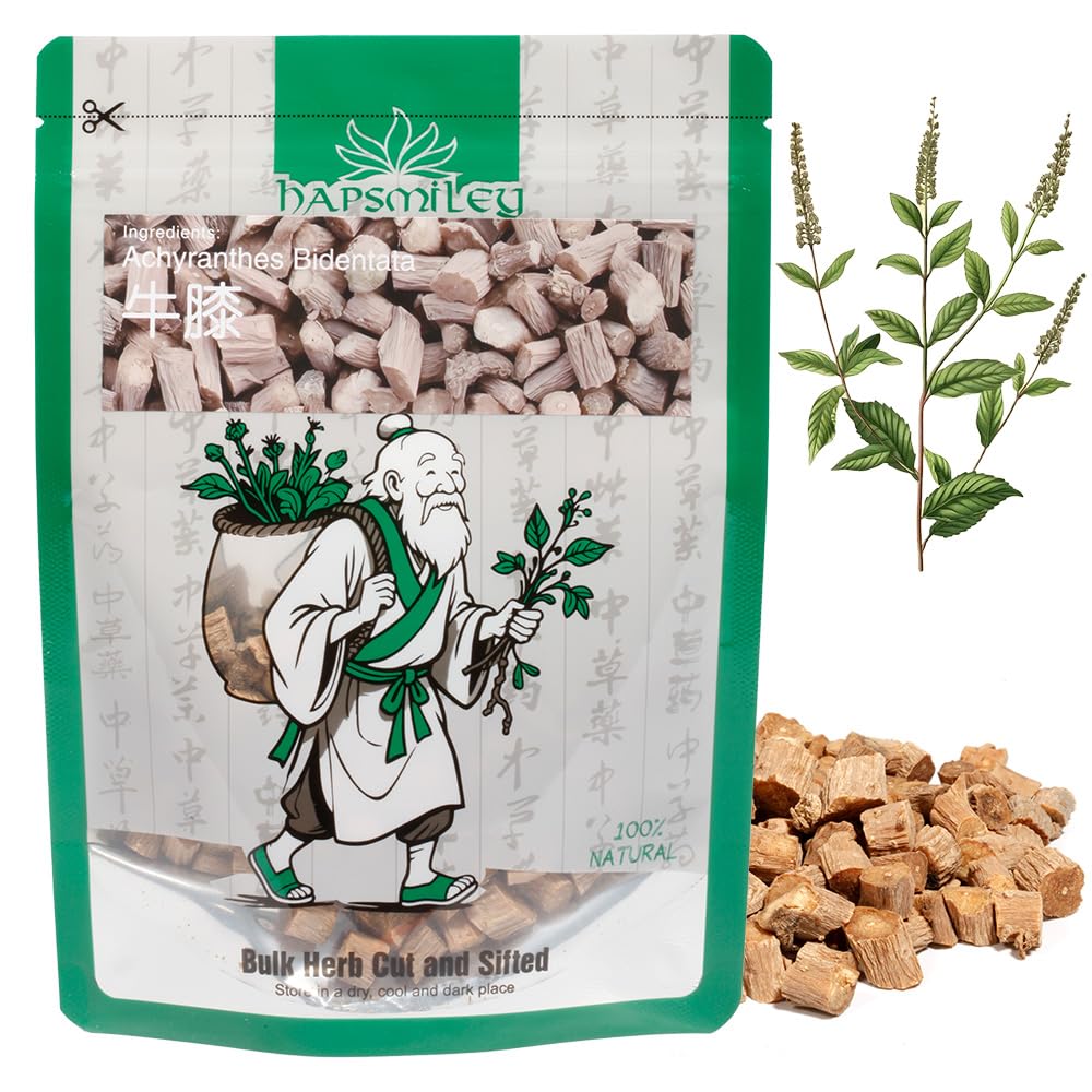 Hapsmiley Achyranthes Bidentata (Achyranthes Japonica/Niuxijingdao/Huai Niu Xi/??/??) - 100g (3.5 oz) Dried Herbal Plant - 100% Pure Natural