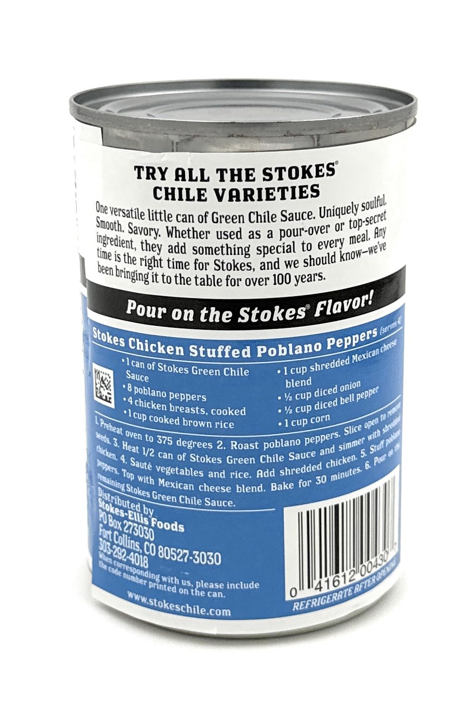 Stokes Green Chile Sauce with Chicken Pack of 6