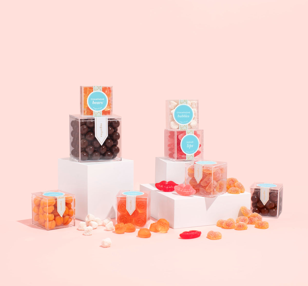 Sugarfina Dark Chocolate Sea Salt Caramels Small Candy Cube, Chocolate Bites, 2.6 oz, 1 Count