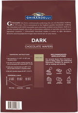 Ghirardelli Dark Chocolate Wafers, 5 lb Bag with Ghirardelli Barista Spoon