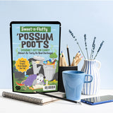 Possum Poots Cotton Candy - Funny Gag Gift for Men and Women - Weird Stocking Stuffers, Jokes for Gift Baskets, Blue, Gluten Free, Made in USA