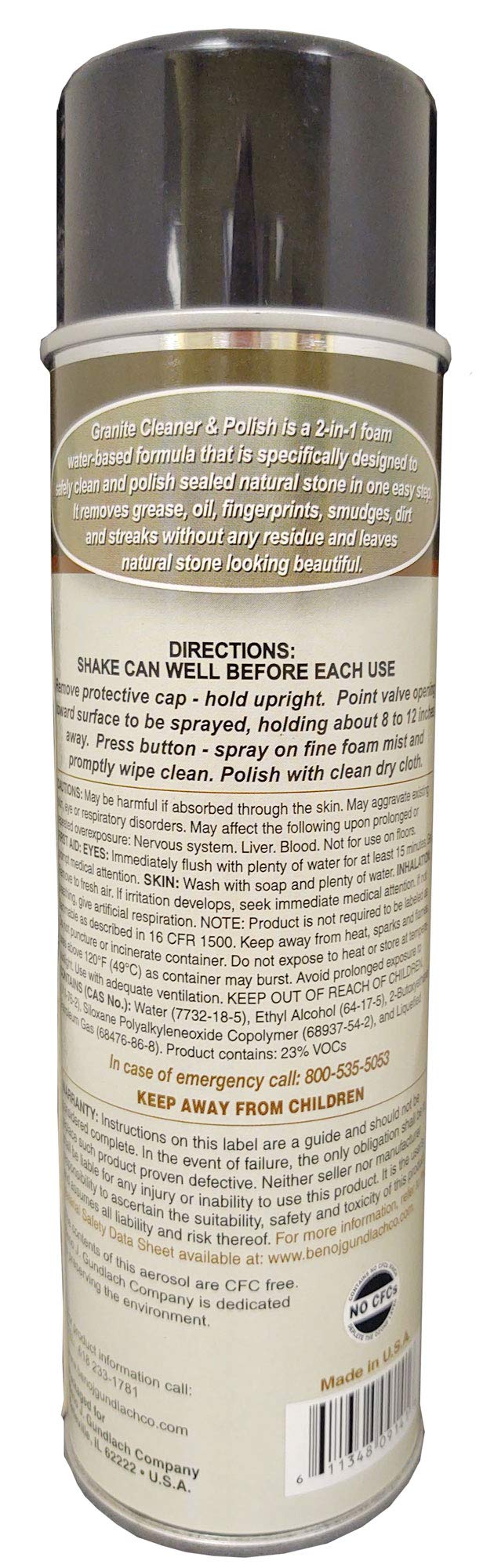 Gundlach GC27 Granite Cleaner and Polish