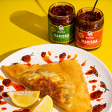 Zwita Spicy Harissa Paste - Award-Winning Authentic Tunisian Thick Sun-Dried Chili Paste With Fresh Garlic & Extra Virgin Olive Oil - Warm, Lingering