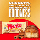 TWIX Snickerdoodle Cookie Cinnamon Caramel Shortbread Milk Chocolate Candy Bars Bulk for Movies, Traveling, Party Favors, Goodie Bags, 1.4 oz (Pack
