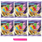 TOOPS Dulce de Leche Breakfast Cereal Snacks candy Foods for kids, Bags Single Serve High vitamins 4.2 Oz (6 Packs) + HOMESTUFF Food Sealing Clips Bag
