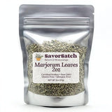 SavorSatch Marjoram Leaves - 2 oz Resealable Stand-Up Pouch | Whole Dried Marjoram Herb for Cooking, Seasoning & Spice Blends