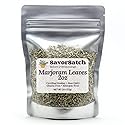 SavorSatch Marjoram Leaves - 2 oz Resealable Stand-Up Pouch | Whole Dried Marjoram Herb for Cooking, Seasoning & Spice Blends