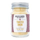Burlap & Barrel Toasted Onion Powder - Rich, Savory-Sweet Flavor - Flavorful Onion Seasoning for Cooking - As Seen On Shark Tank - 2.9oz Glass Jar