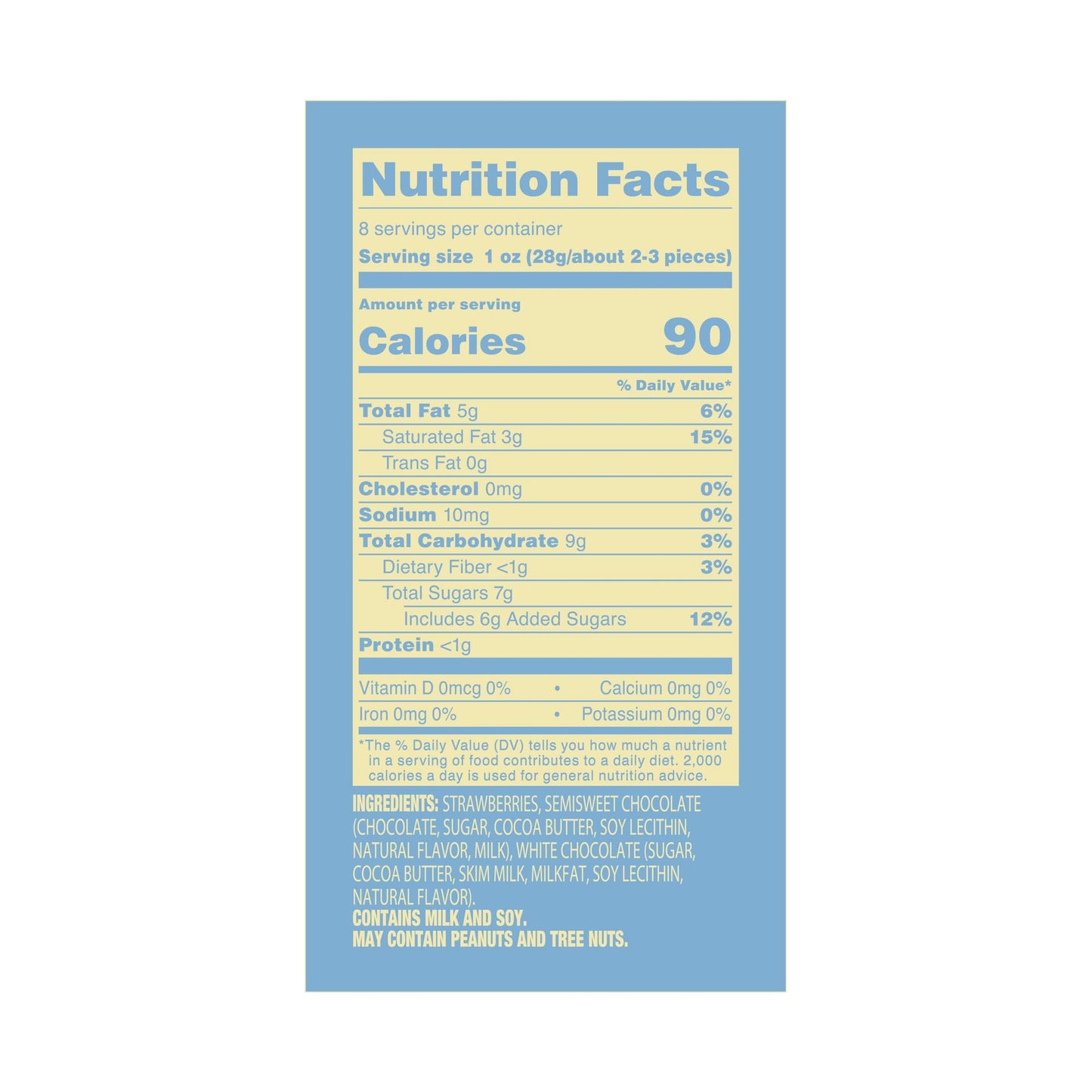 Tru Fru, Dark And White Chocolate Strawberries, 8 Ounce