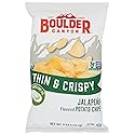BOULDER CANYON Thin & Crispy Avocado Oil Jalapeno Potato Chips, 6 OZ