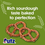 Utz Sourdough Specials Pretzels, Original, 63 oz. Barrel, Classic Pretzel Knot with Rich Sourdough Flavor, Resealable Container, Tasty Party Snack