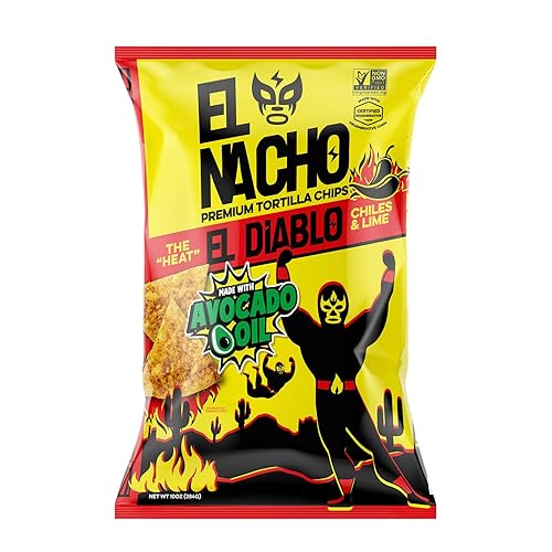 El Nacho Spicy El Diablo Tortilla Chips, 10 Ounce