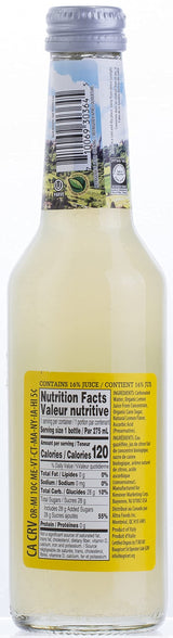 Tuscanini Organic Cold Pressed Sparkling Lemon Soda (6 Pack) Contains 16% Real Juice! No Food Coloring or Artificial Flavors, Product of Italy