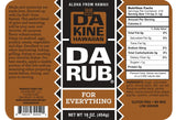 Da Kine Hawaiian Da Rub All Purpose Seasoning - Crafted with Hawaiian Coffee - Island Flavor for Beef, Chicken, Pork, Seafood & Vegetables - Great