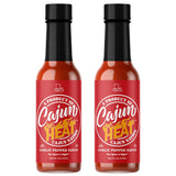 Cajun Nation CAJUN HEAT Garlic Pepper Sauce 5oz - Spicy Garlic Hot Sauce with No MSG - Authentic Louisiana Style Heat from the Cajun Coast - Low