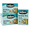 Herbacil Arnica Herbal Tea, Herbal Blend, Caffeine-Free, All Natural, 3-pack of 25 bags per box (75 Tea Bags), 0.88 oz Each