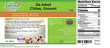 De Arbol Chiles, Ground (4 oz, ZIN: 526915) - 3 Pack