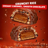Candy Bar 2 lb FUN SIZE - Bulk, Vintage, Caramel & Crispy Rice & Milk Chocolate, Individually Wrapped (40 Pieces)