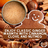 Gingerbread Cane Sugar | Gourmet Replacement For Plain Processed Sugar | Artisanal Infused Sugar | All Natural, Non GMO | Hand Crafted in Small Batches | Made in USA | GLP-1 Friendly | Magnetic Tin | Gustus Vitae | #91