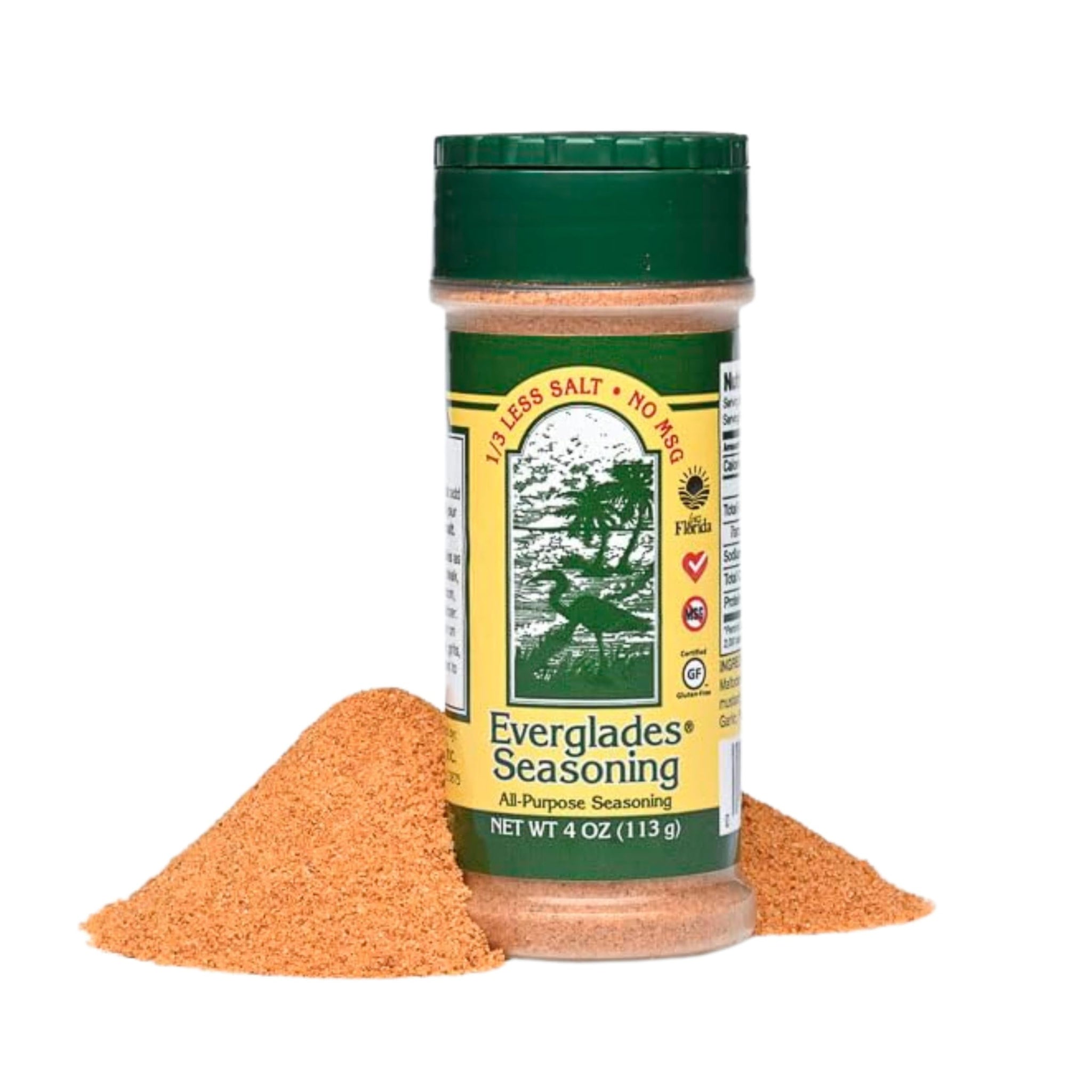 Everglades All Purpose Seasoning - 1/3 Less Salt Southern Blend - 4 oz