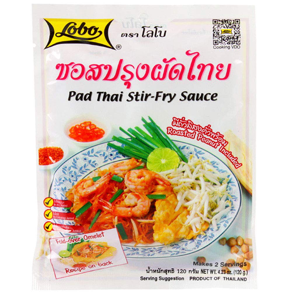 Lobo Pad Thai Stir-fry Sauce 4.23 oz (6 Packs)