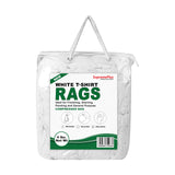 SupremePlus Premium White T-Shirt Cleaning Rags (4 lbs. Bag of Rags) - White Cotton Rags for Cleaning, Staining, Painting, Oil, Grease & Dust Removal
