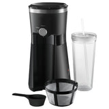 MaiyO Iced Coffee Maker with 25 fl oz. Reusable Tumbler, Black