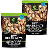 NUT CRAVINGS - Raw Brazil Nuts, Unsalted, No Shell, Whole, (16oz - 2 Pack) Packed Fresh in Resealable Bag - Kosher Healthy Snack, Food Assortments