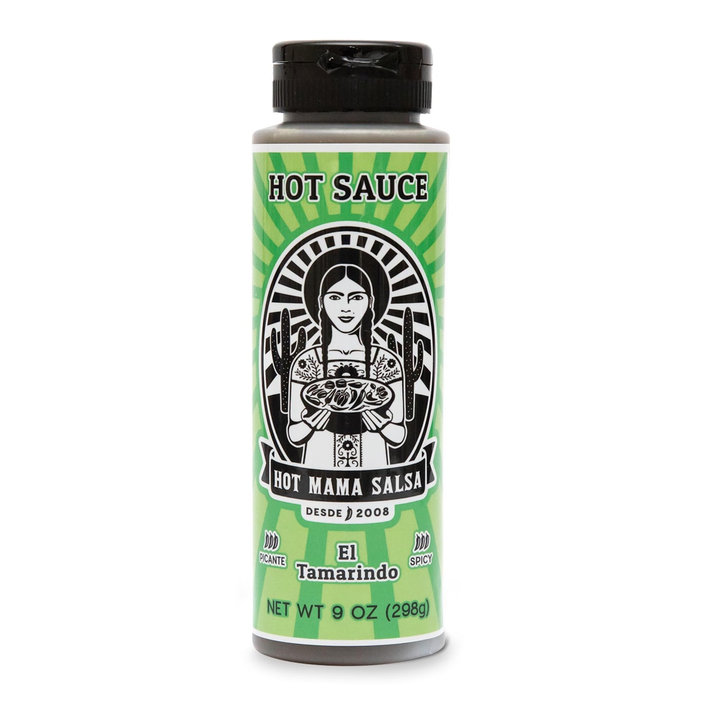 Hot Mama Salsa El Tamarindo - A Chili Hot Sauce with Natural Ingredient Rich in Antioxidants, Low Calorie, No Preservatives, Additives, or GMOs