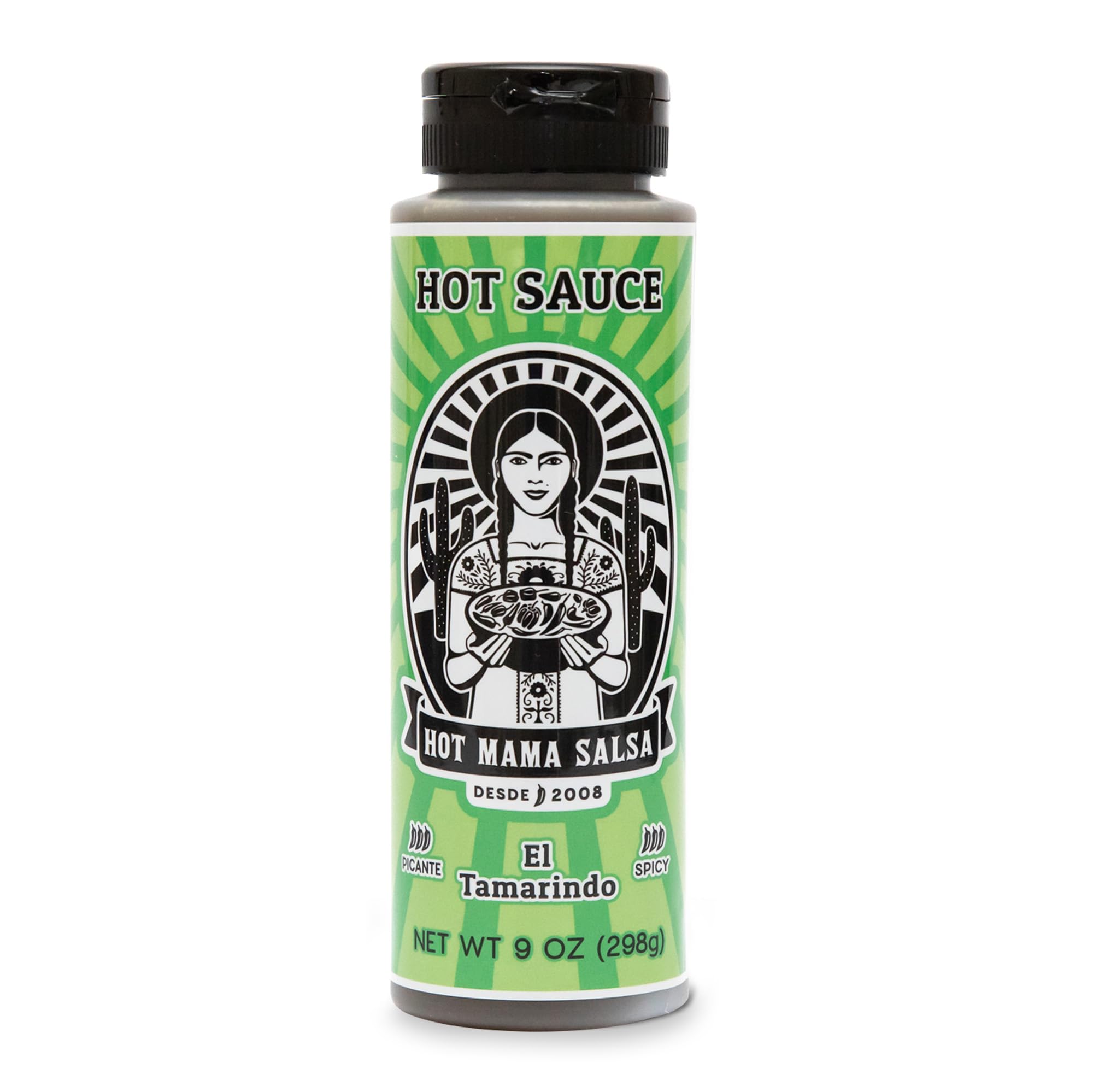 Hot Mama Salsa El Tamarindo - A Chili Hot Sauce with Natural Ingredient Rich in Antioxidants, Low Calorie, No Preservatives, Additives, or GMOs