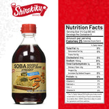 Shirakiku Soba Noodle Soup Base - Japanese Ramen Soup Base Concentrate - Shoyu Ramen Broth, Udon, Soba & Noodle Soup Stock, Tsuyu Sauce - 12.69 Fl