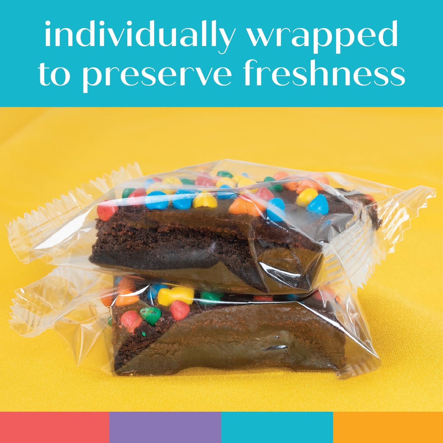 Mothers Day Gift Basket Chocolate Brownies Large Food Gift Individually Wrapped For Mom Women Daughter Package | Nut Free | Kosher