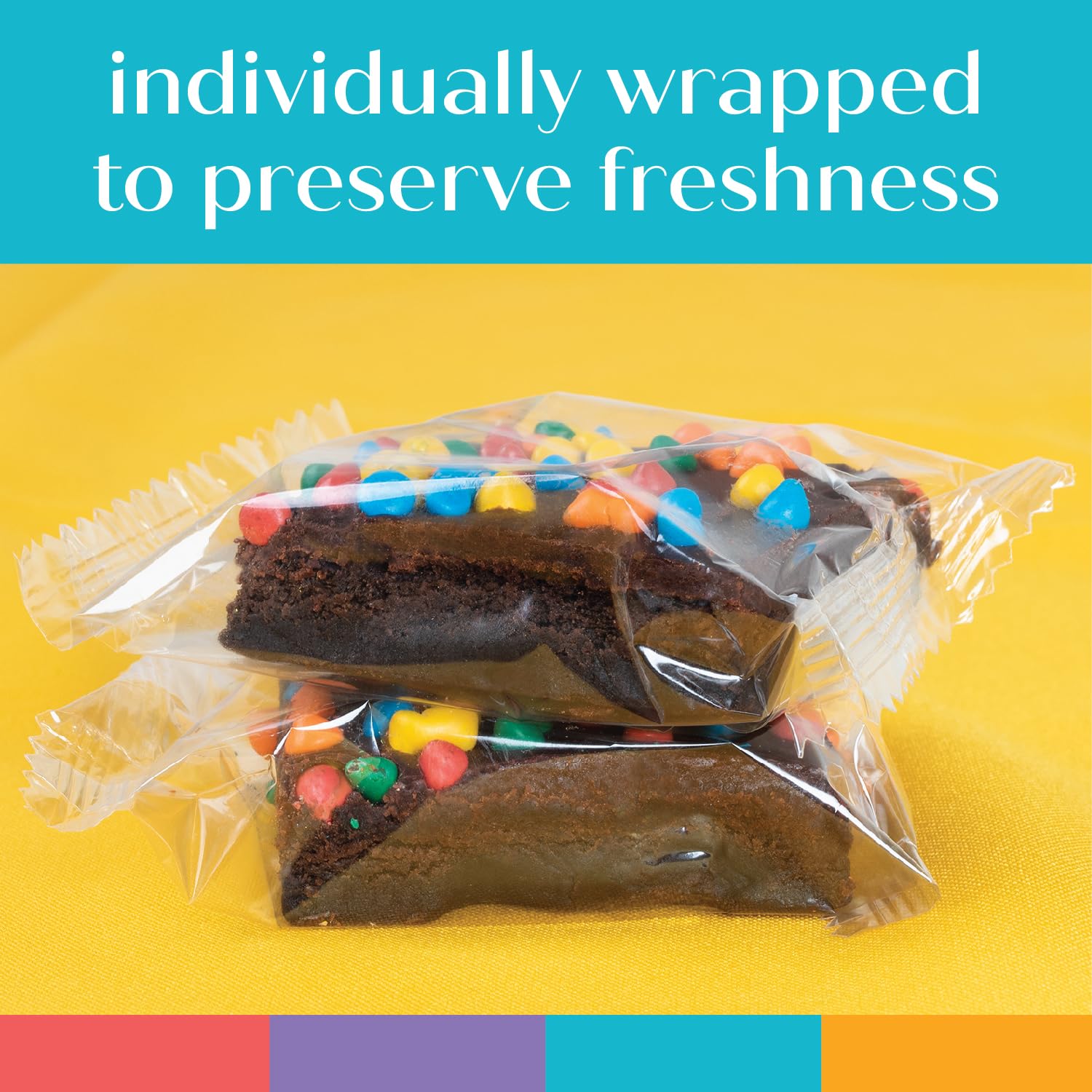 Mothers Day Gift Basket Chocolate Brownies Large Food Gift Individually Wrapped For Mom Women Daughter Package | Nut Free | Kosher