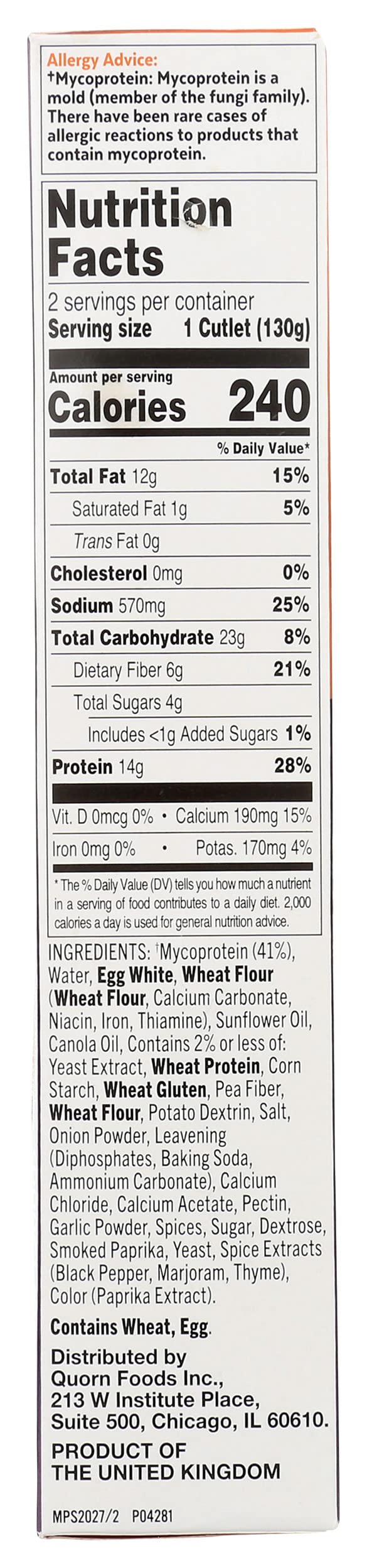 Quorn Meatless Homestyle Fried ChiQin Cutlets, 9.2 OZ