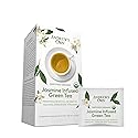 Andrew Lessman Jasmine Infused Green Tea, 90 Sachets, Organic-Certified Gardens, High Polyphenols & EGCG, Mild Flavor, Caffeinated, Fujian China