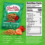 Rockin'Ola Granola Clusters, Quick Breakfast Snack, Allergen Free, No Artificial Flavors, Colors, or Preservatives (Strawberry)