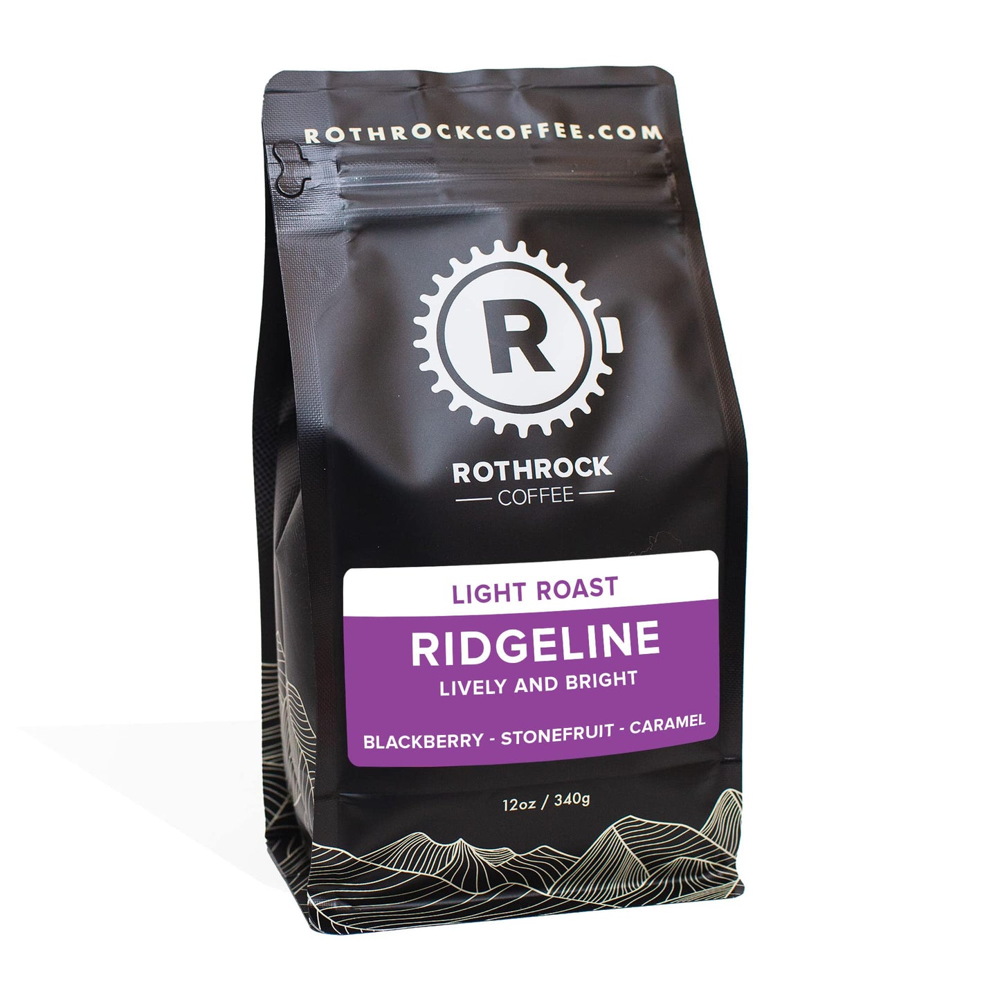 Rothrock Coffee - Ridgeline - Medium Roast - Whole Bean coffee - Colombian - blend coffee - 12oz Bag