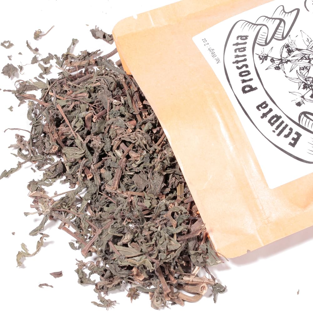 EidolonGreen [Chinese Herbal Medicine] Eclipta Prostrata (False Daisy/han lian cao/???) Herbal Tea - Organic Dried Herbal Tea, 60g (2oz)