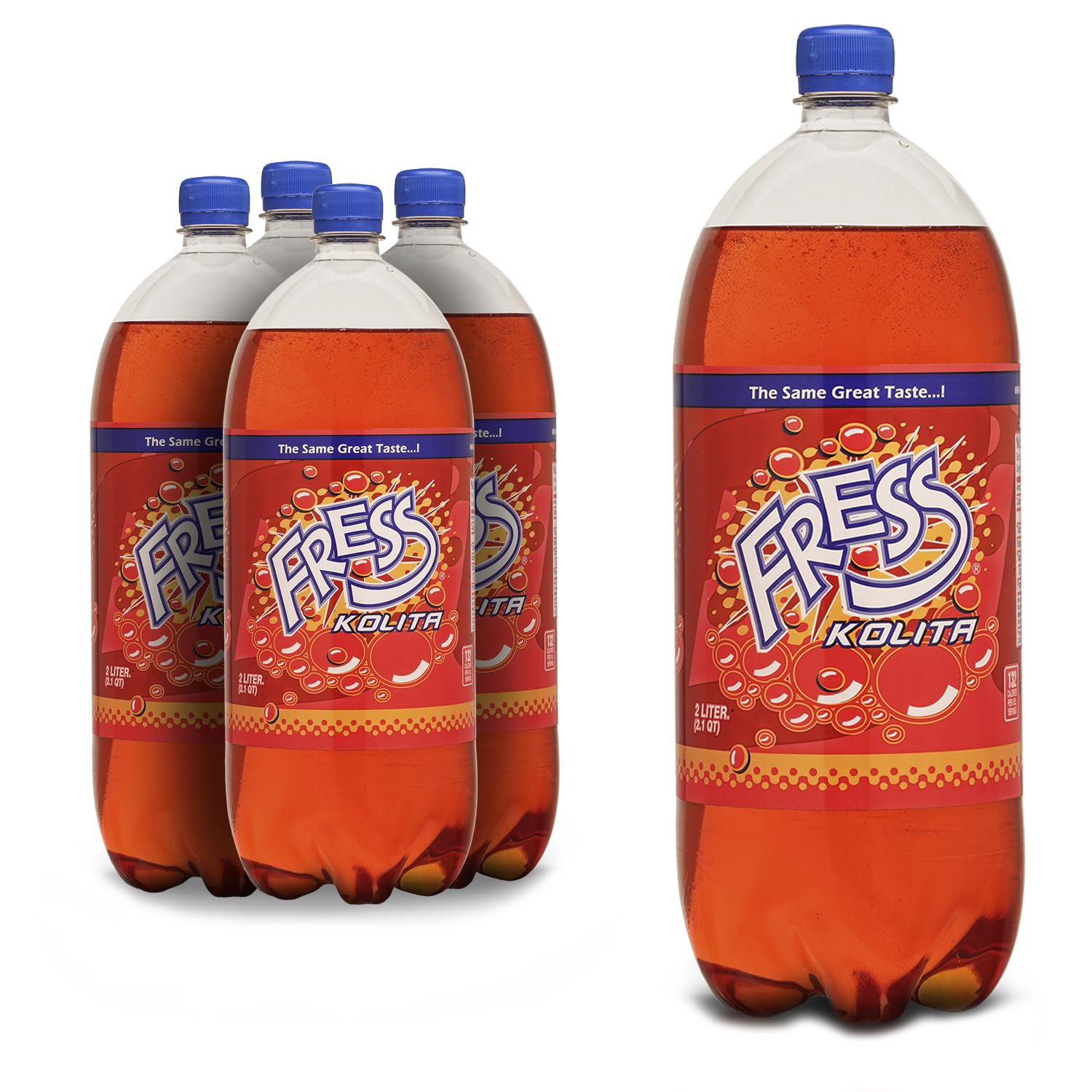Fresskolita Reg, 2 lts bottle, Caffeine Free, Sweettened with Natural Sugar Fress Kolita Pop Kola (8 pack)