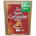 Jiva Organics Organic Ground Coriander Powder 1.5 LB Bulk Bag - Non-GMO, Pure - Dhania, Coriander Seeds Ground