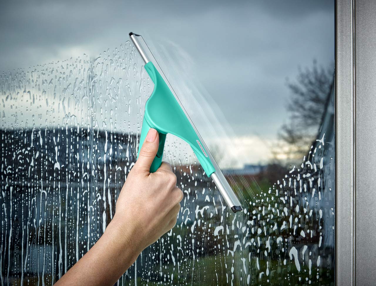 Leifheit Hand Window Squeegee Wiper with Rotation, 40 cm
